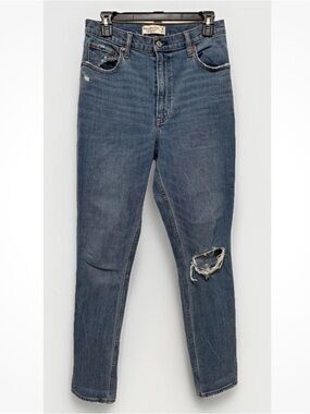 Abercrombie Fitch The 90s Straight Ultra High Rise Jeans Medium Wash Size30/10 R